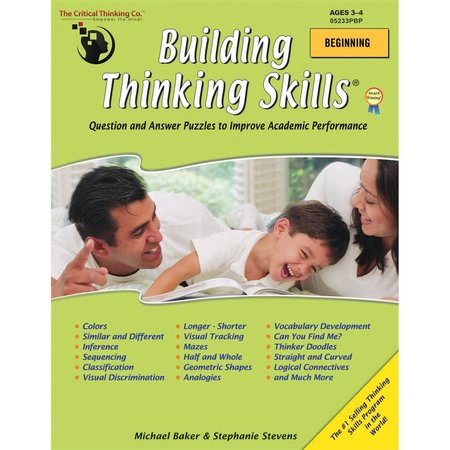 THE CRITICAL THINKING CO Building Thinking Skills Book, Beginning, Grade Pre K 05233PBP